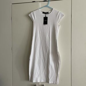 BNWT lioness ribbed midi dress with side slit